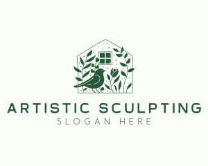 Garden Home Bird logo design