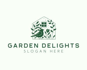 Garden Home Bird logo design