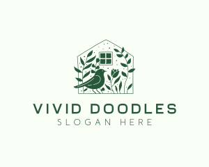 Garden Home Bird logo design