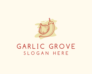 Chili Garlic Flavoring  logo design