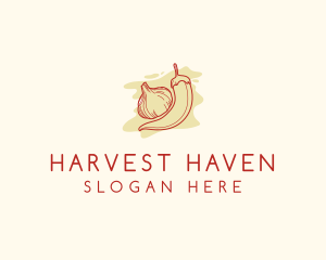 Chili Garlic Flavoring  logo design