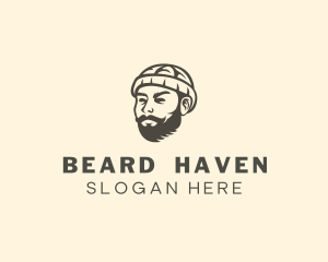 Beanie Beard Guy logo design