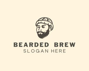 Beanie Beard Guy logo design