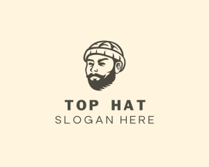 Beanie Beard Guy logo design