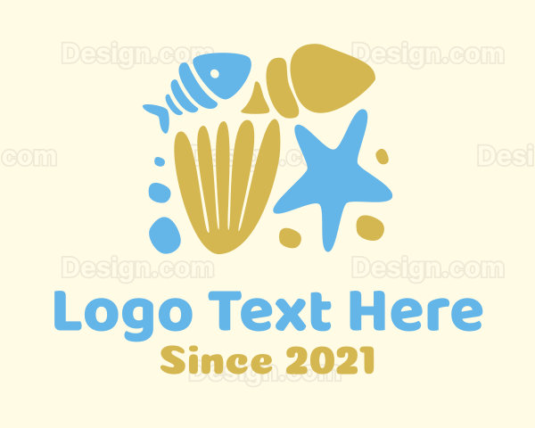 Ocean Fish Shells Logo