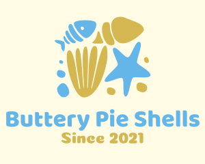 Ocean Fish Shells  logo design