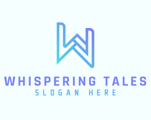 Modern Gradient Startup Letter W logo design