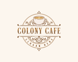 Luxury Coffee Cafe logo design