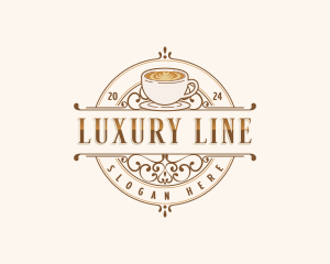 Luxury Coffee Cafe logo design