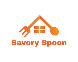 Spoon Fork House logo design