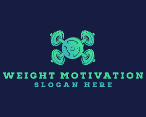 Dumbbell Weights Fitness logo