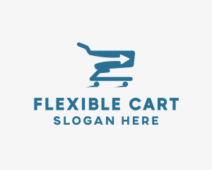 Forward Grocery Cart logo design