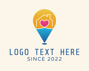 Heart - Vacation House App logo design