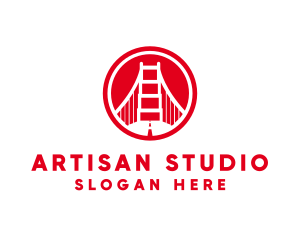 San Francisco Bridge Landmark logo design