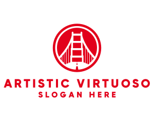 San Francisco Bridge Landmark logo design