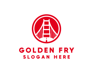 San Francisco Bridge Landmark logo design