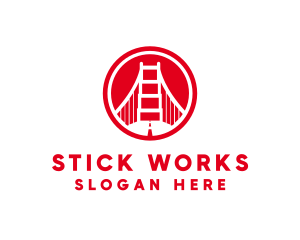 San Francisco Bridge Landmark logo design