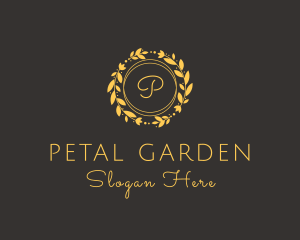 Flower Arrangemet Garland Boutique logo design