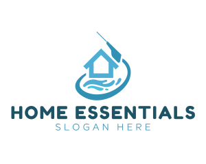 Water Cleaning House logo design