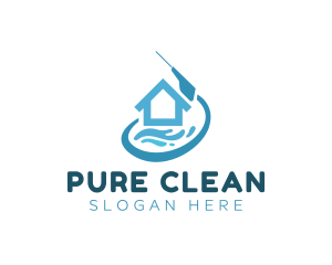 Water Cleaning House logo design