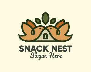 Bird Birdhouse Shelter logo design