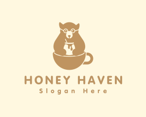 Honey Bear Cafe logo design