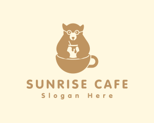 Honey Bear Cafe logo design