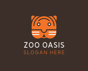 Tiger Head Zoo logo design