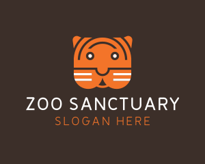 Tiger Head Zoo logo design