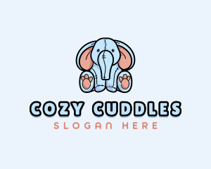 Elephant Plushie Toy  logo design