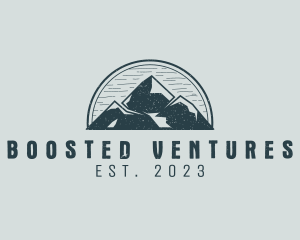 Rustic Mountain Adventure logo design