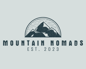 Rustic Mountain Adventure logo design