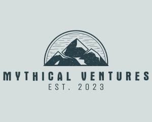 Rustic Mountain Adventure logo design