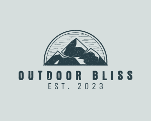 Rustic Mountain Adventure logo design