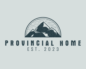 Rustic Mountain Adventure logo design