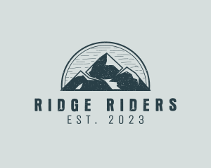 Rustic Mountain Adventure logo design