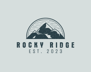 Rustic Mountain Adventure logo design