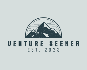 Rustic Mountain Adventure logo design