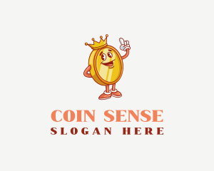 Crown Money Coin logo design