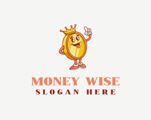 Crown Money Coin logo design