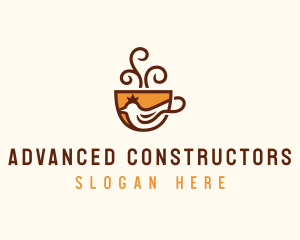 Royal Coffee Dove logo design