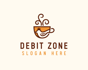 Royal Coffee Dove logo design