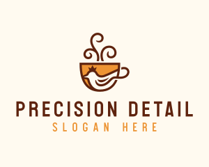 Royal Coffee Dove logo design