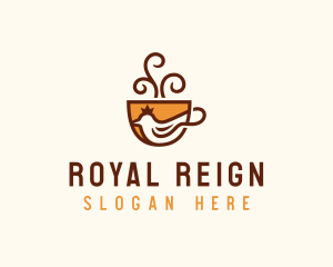 Royal Coffee Dove logo design