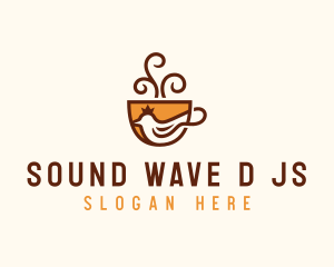 Royal Coffee Dove logo design