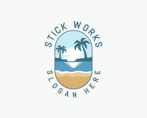 Sunset Island Beach Logo