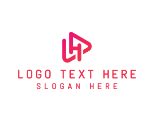 Pink Media Letter H logo