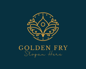 Golden Lotus Spa logo design