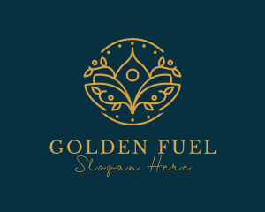 Golden Lotus Spa logo design