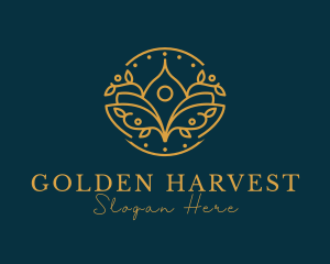 Golden Lotus Spa logo design